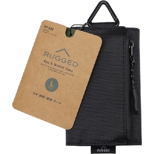 車内用品 RUGGED マルチキーケースL BK