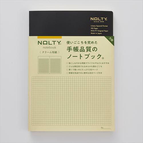 NOLTYノート A5 クリーム方眼 ブラック
