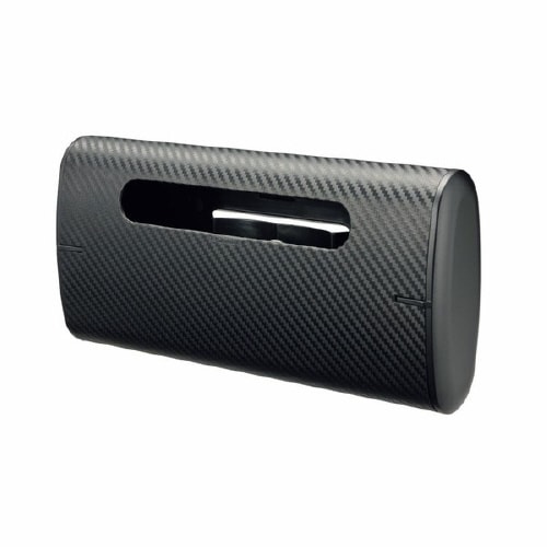 どこでもティシューケース スリム カーボン調