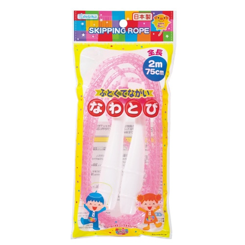 ビニールなわとび(太長) ピンク