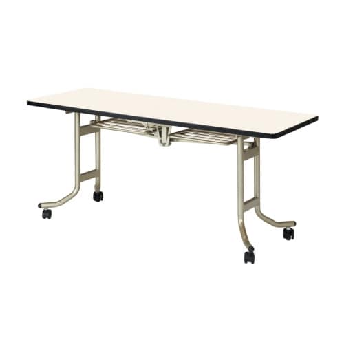 天板折り畳みOSテーブルW1500D450SIV