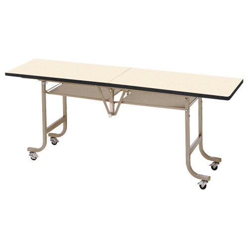 天板折り畳みLKテーブルW1800D450SIV