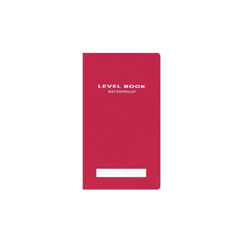 測量野帳ブライトカラー レベル合成紙 30枚 赤