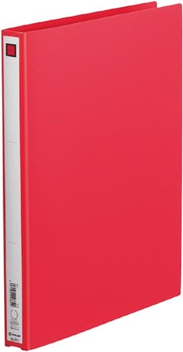 リングファイルエコノミーA4縦27mm赤 10冊
