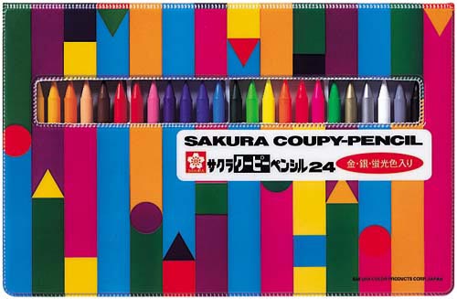 クーピーペンシル24色(ソフトケース入り)