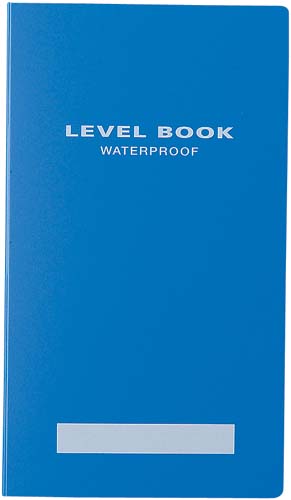 測量野帳ブライトカラー レベル合成紙 青×5冊