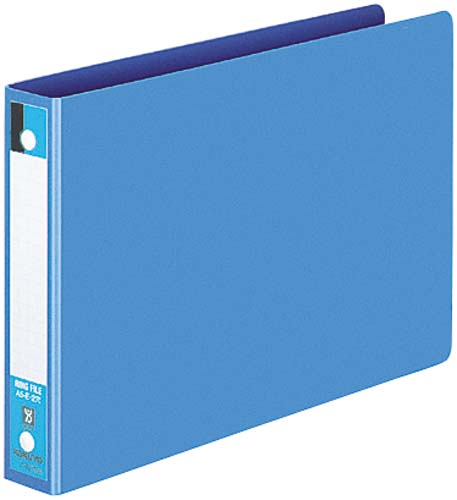 リングファイルボード表紙青A5横背幅30mm10冊