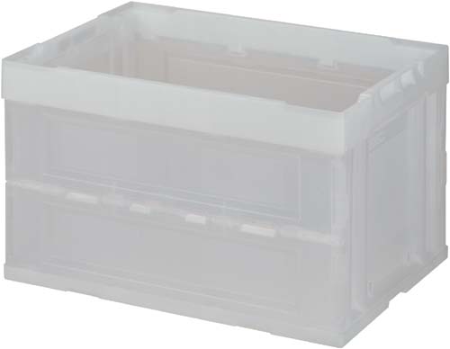 トラスコ折りたたみコンテナ 透明 10個入