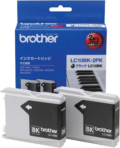 純正インクLC10BK−2PKブラック(4個入)