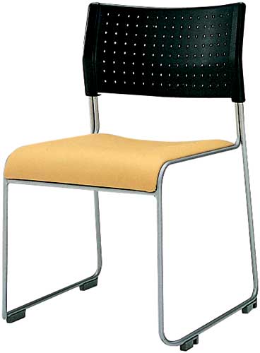 スタッキングチェア 座クッション イエロー