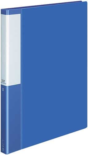 クリヤーBポジティ替紙式青A4縦背幅27mm5冊