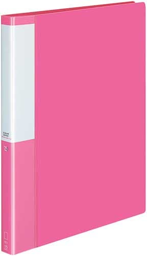 クリヤーBポジティ替紙式桃A4縦背幅27mm10冊