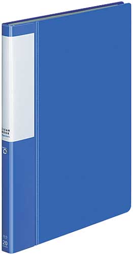 クリヤーブックポジティ A5縦 青 20P 20冊