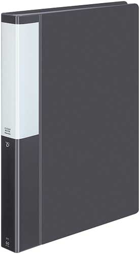 クリヤーブックポジティ A4縦 濃灰 60P16冊