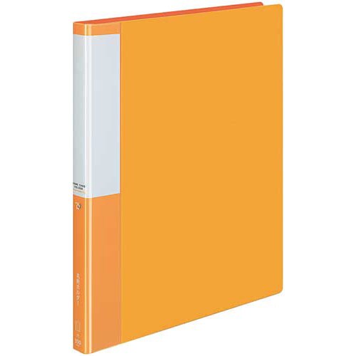 名刺ホルダーポジティ差替式 A4縦 橙 300名