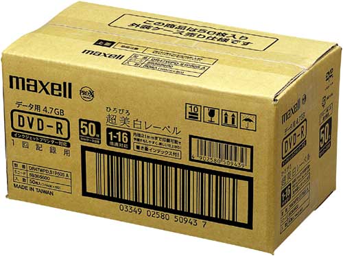 DVD−Rデータ用 16倍速 IJ対応100枚P