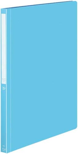 PPフラットファイルポジティ A4縦 薄青 50冊