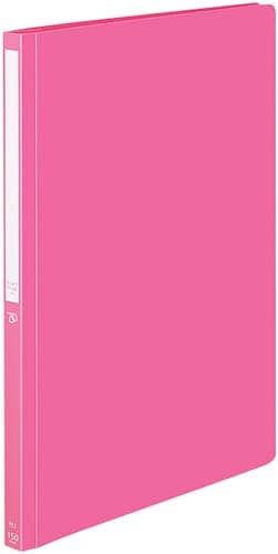 PPフラットファイルポジティ A4縦 桃 50冊