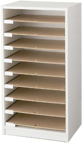 A3用オープン型フロアケース 9段