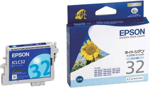 純正インク ICLC32 ライトシアン×4