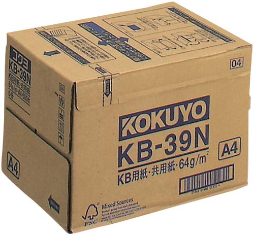 KB用紙(共用紙) 64g A4 500枚×5冊