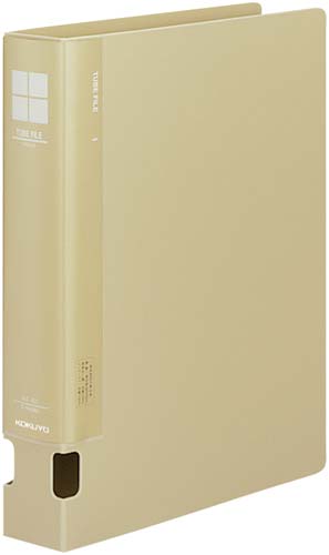 チューブファイルPP黄A4縦背幅54mm 4冊