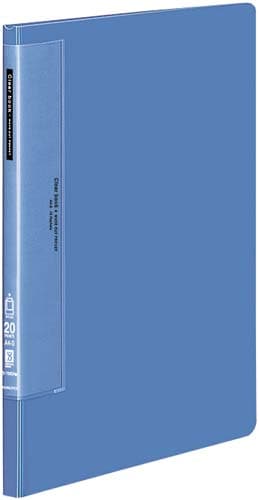 クリヤーブックWC 固定式A4縦20P青10冊