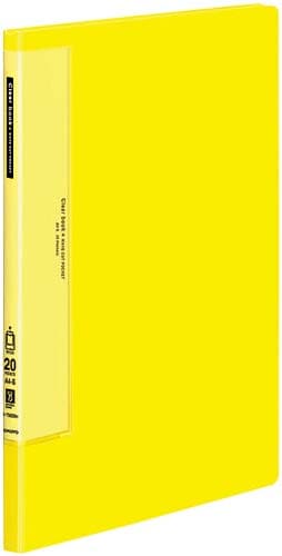 クリヤーブックWC 固定式A4縦20P黄10冊