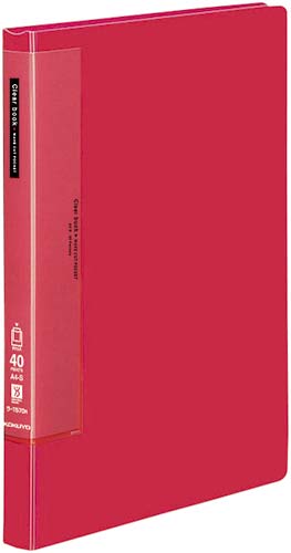 クリヤーブックWC 固定式A4縦40P赤4冊