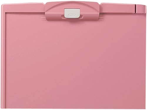 クリップボードH A4横 桃 10枚