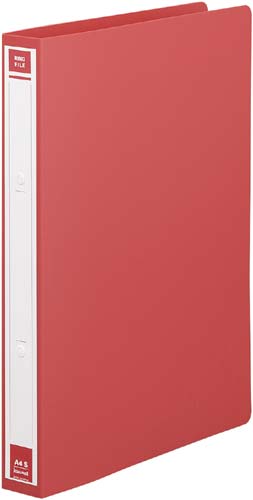 リングファイルPP 赤A4タテ 背幅36mm
