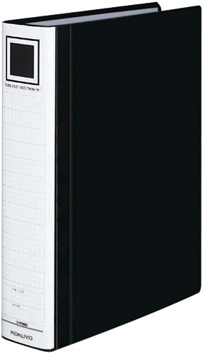 チューブFエコツインR黒A4縦背幅65mm3冊