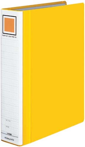 チューブFエコツインR黄A4縦背幅65mm10冊