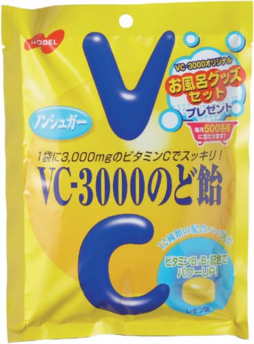 ノーベル VC−3000のど飴 袋 90g x6
