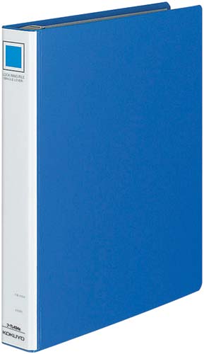 4穴リングFシングルレバー青A4縦45mm20冊