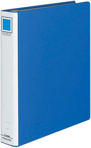 4穴リングFシングルレバー青A4縦55mm20冊