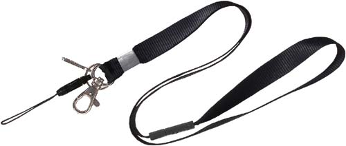 多機能パーツ付吊下げひも 黒5本