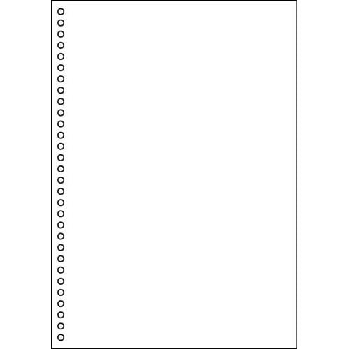 マルチプリンタ帳票 A4 白紙30穴100枚