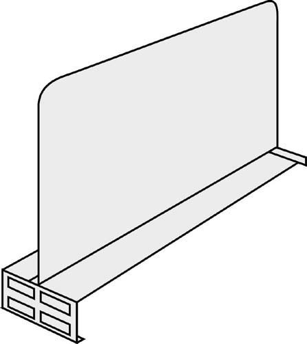 ノンボルトシェルビング最下段移動仕切板D300用
