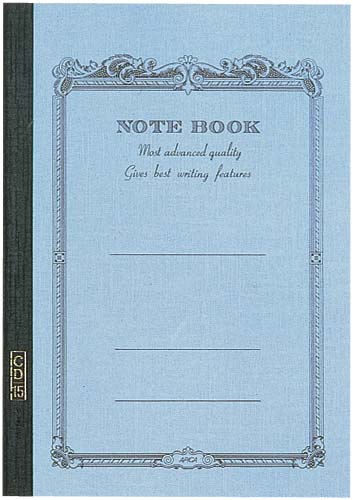 糸綴じ CDノート B5 6.5mm罫34枚 水色