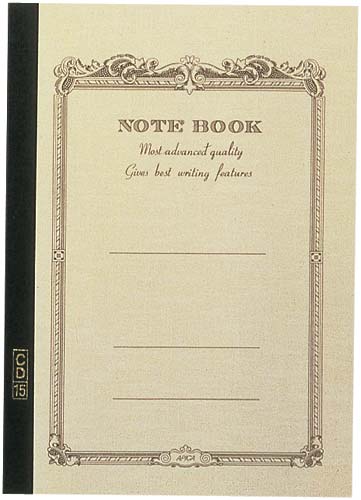 糸綴じ CDノート B5 6.5mm罫34枚 黄色