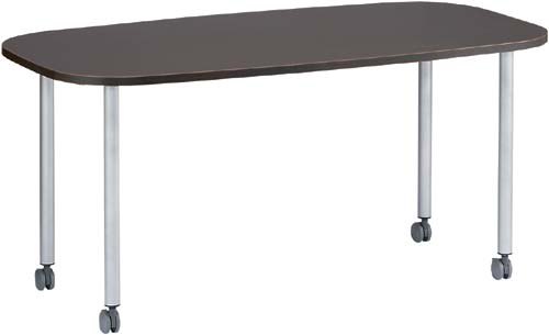 オーバル型キャスターテーブル1580DB