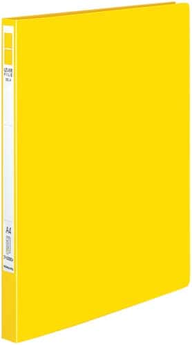 レバーファイル<Eze>A4縦12mm 黄 10冊