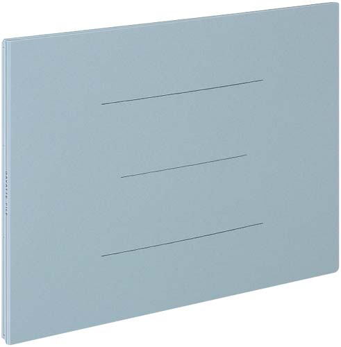 ガバットファイル(紙製) B4横 青10冊