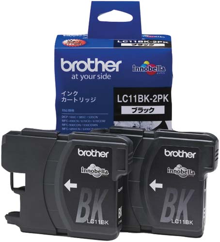 純正インク LC11BK−2PKブラック(4個入)