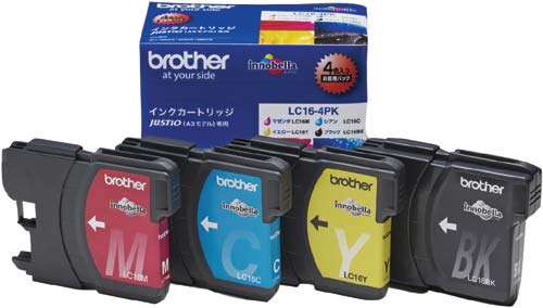 純正インク LC16−4PK 4色パック 2個