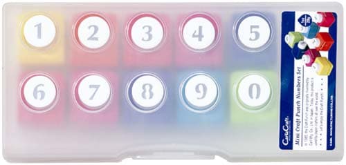 ミニクラフトパンチ 数字セット