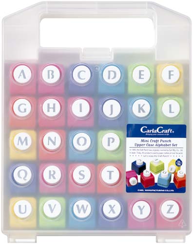 ミニクラフトパンチ アルファベット大文字セット