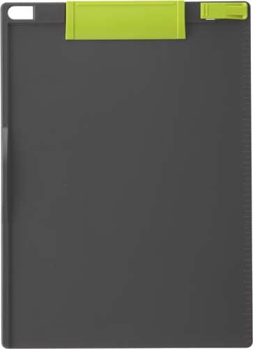 クリップボード A4縦グリーン×ダークグレー10枚