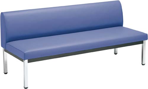 ロビー150 背付き幅1500奥行600ブルー